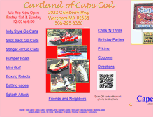Tablet Screenshot of cartlandofcapecod.com